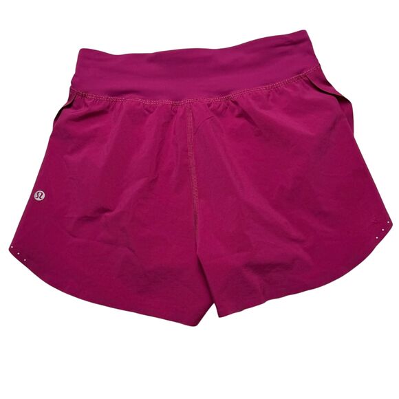 Lululemon Fast & Free Reflective High-Rise Classic-Fit Short 3" *Magenta Purple - Picture 4 of 9
